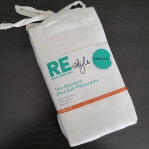 Two Standard Ultra Soft Pillowcases